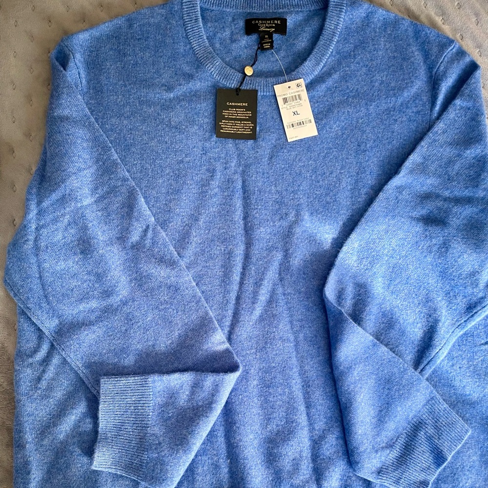 Men’s Cashmere Club Room Luxury L 100% Cashmere